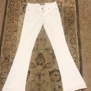 White flare Paige denim jeans